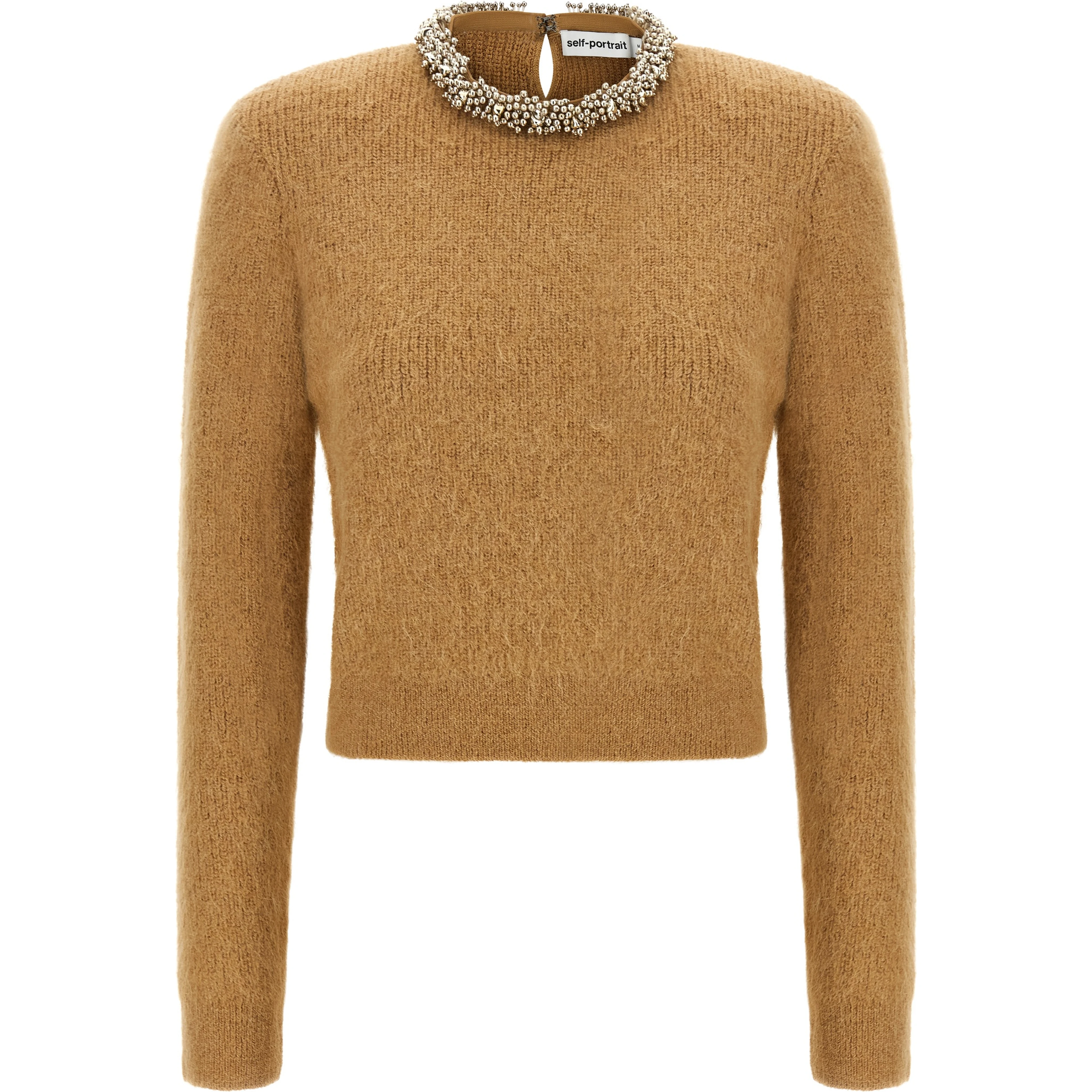 Brown Polyester Cardigan