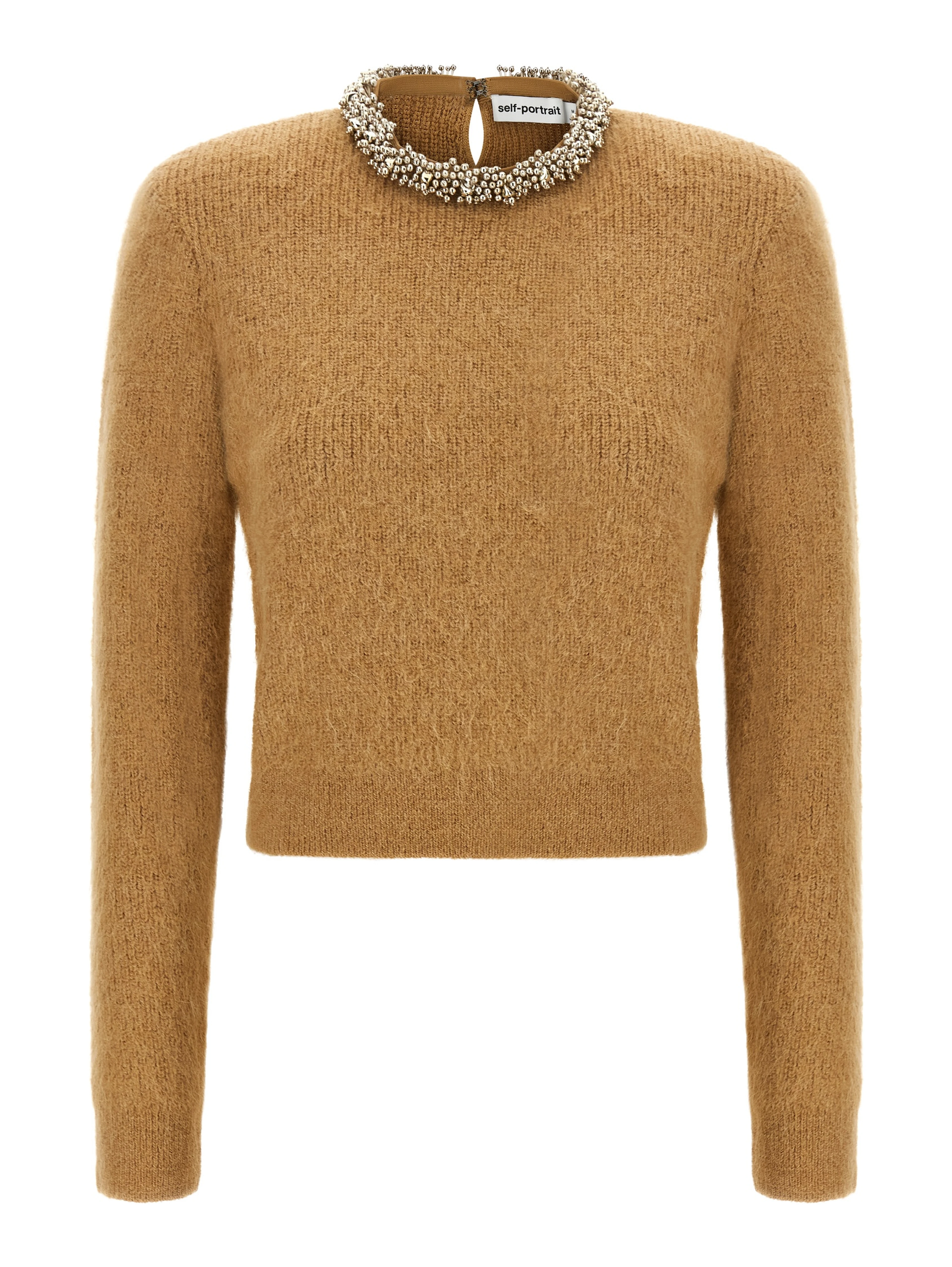 Brown Polyester Cardigan