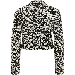 Bicolor Virgin Wool Full-Length Jacket
