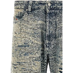 Blue Cotton Relaxed Fit Jeans