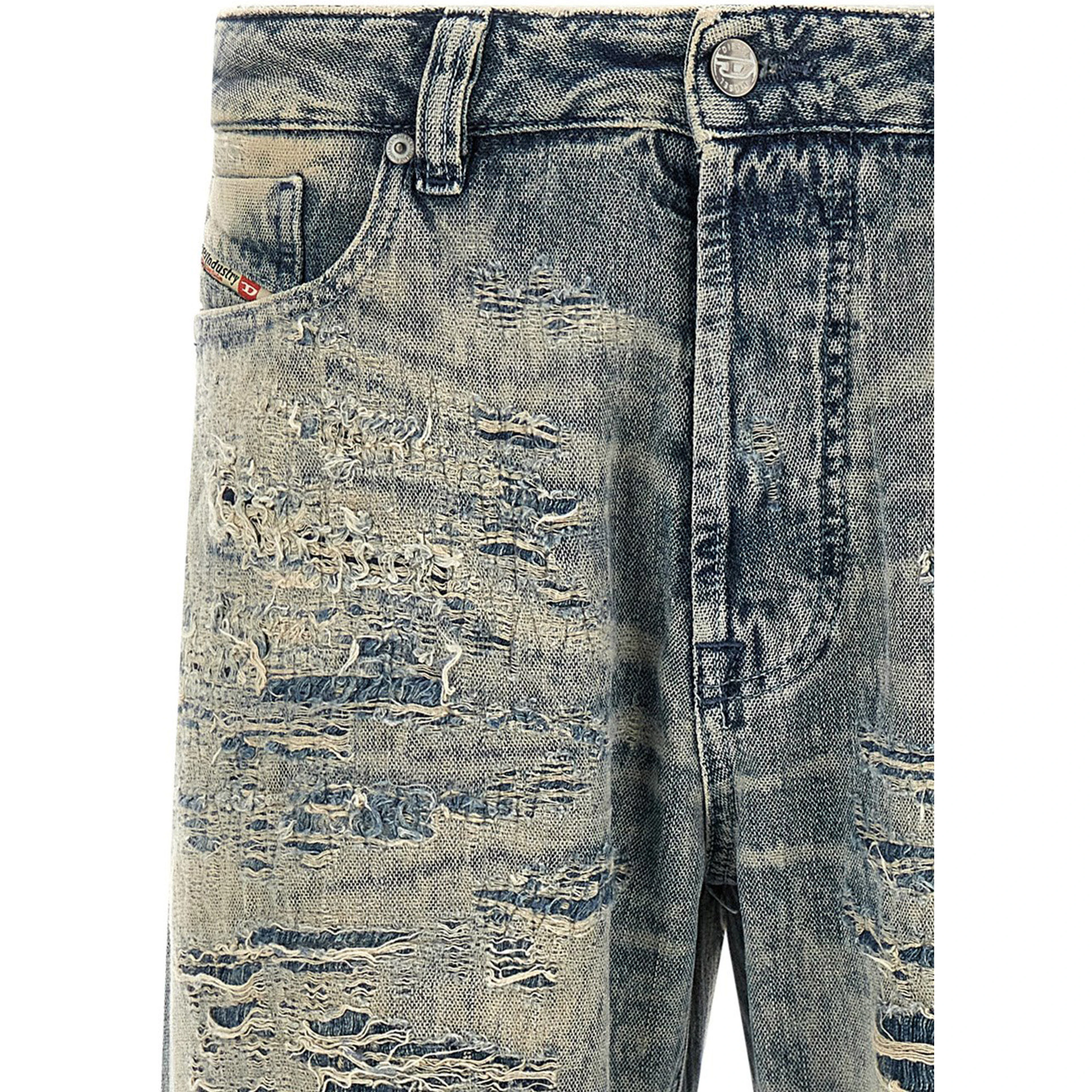 Blue Cotton Relaxed Fit Jeans