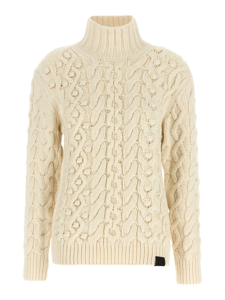 White Virgin Wool Cardigan