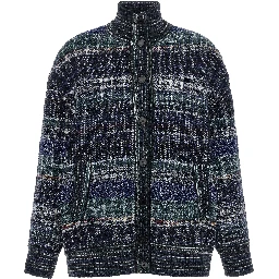 Blue Wool Cardigan