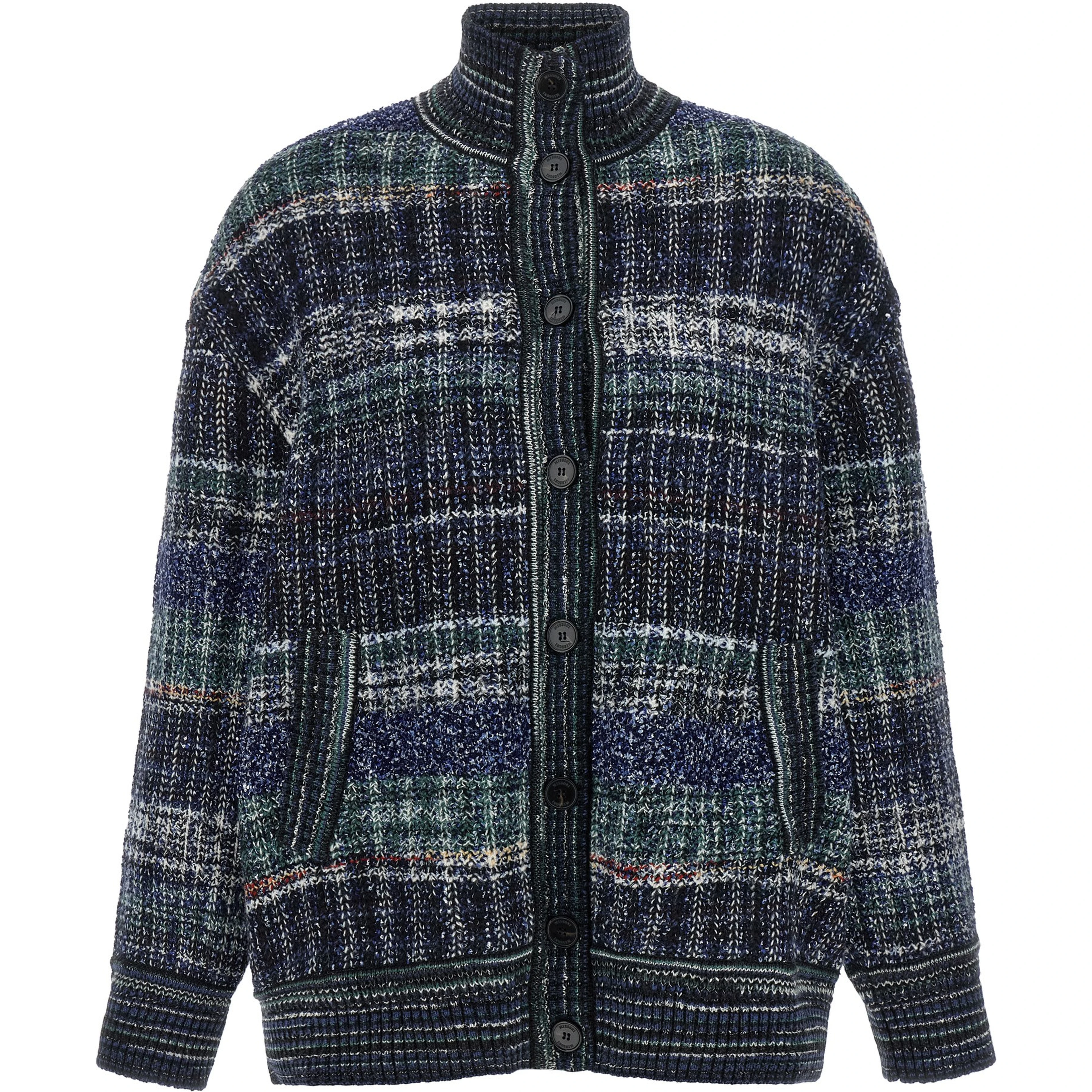 Blue Wool Cardigan