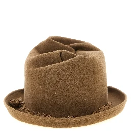 Beige Wool Fedora