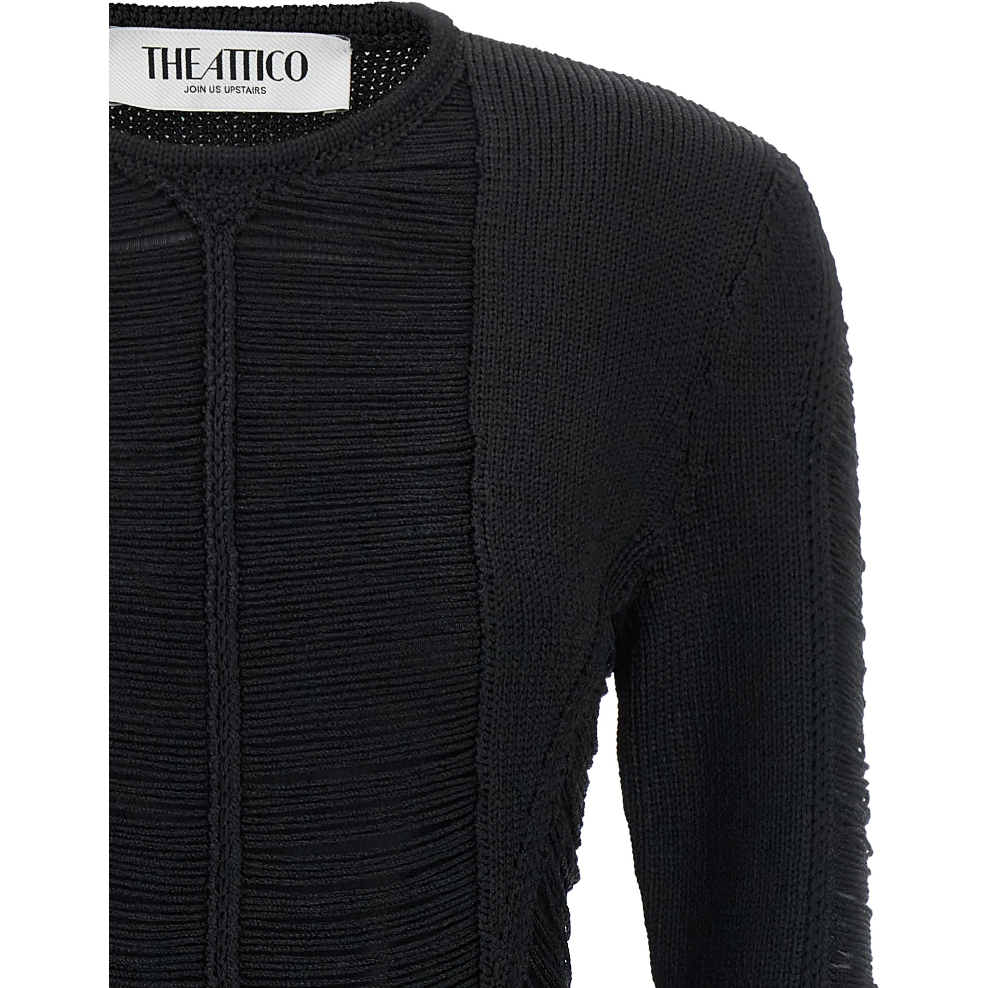 Black Viscose Short Dress