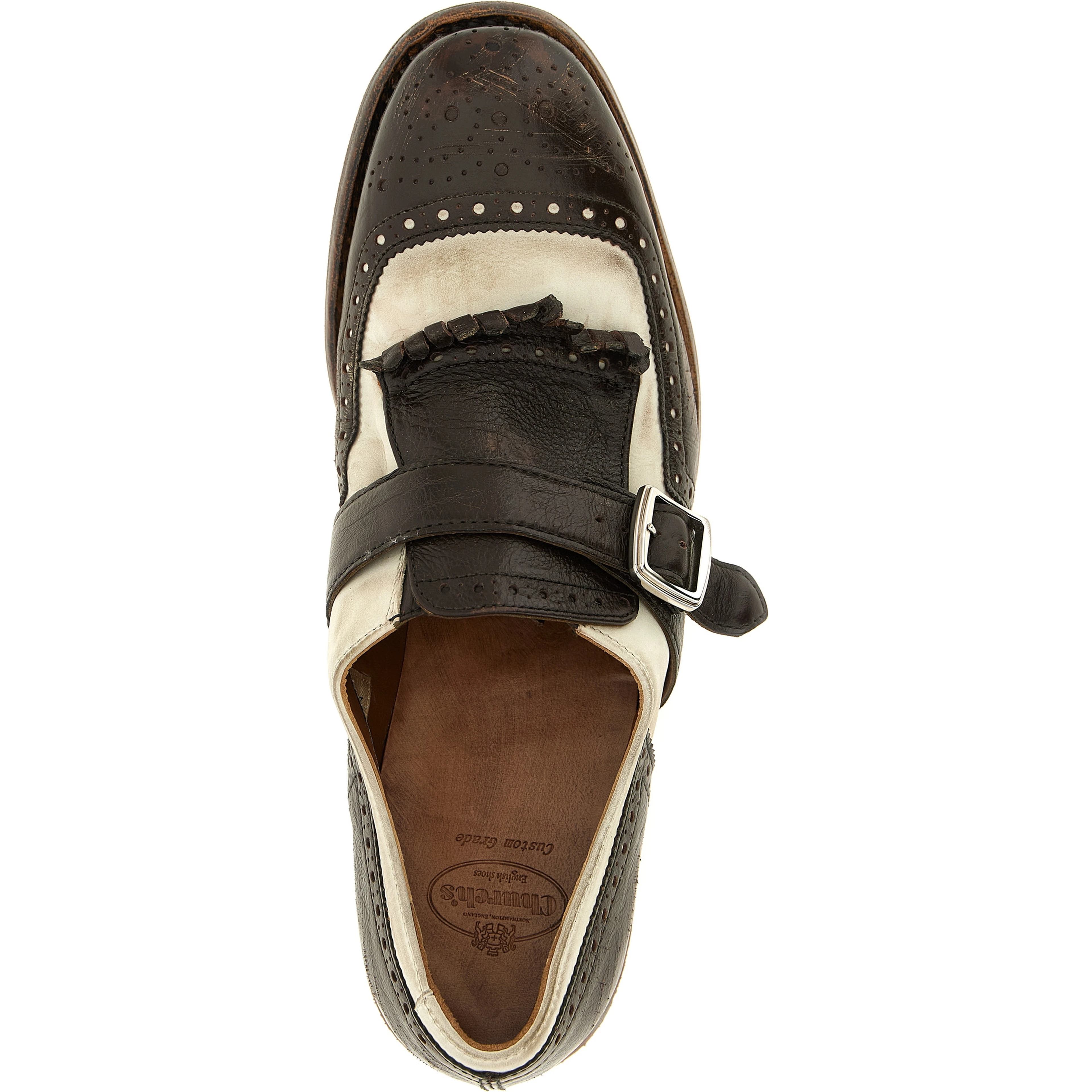 Brown Calfskin Oxfords And Derbies
