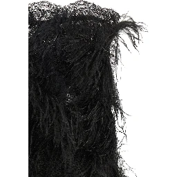 Black Polyamide Short Dress