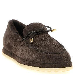 Brown Calfskin Slip-On Loafers