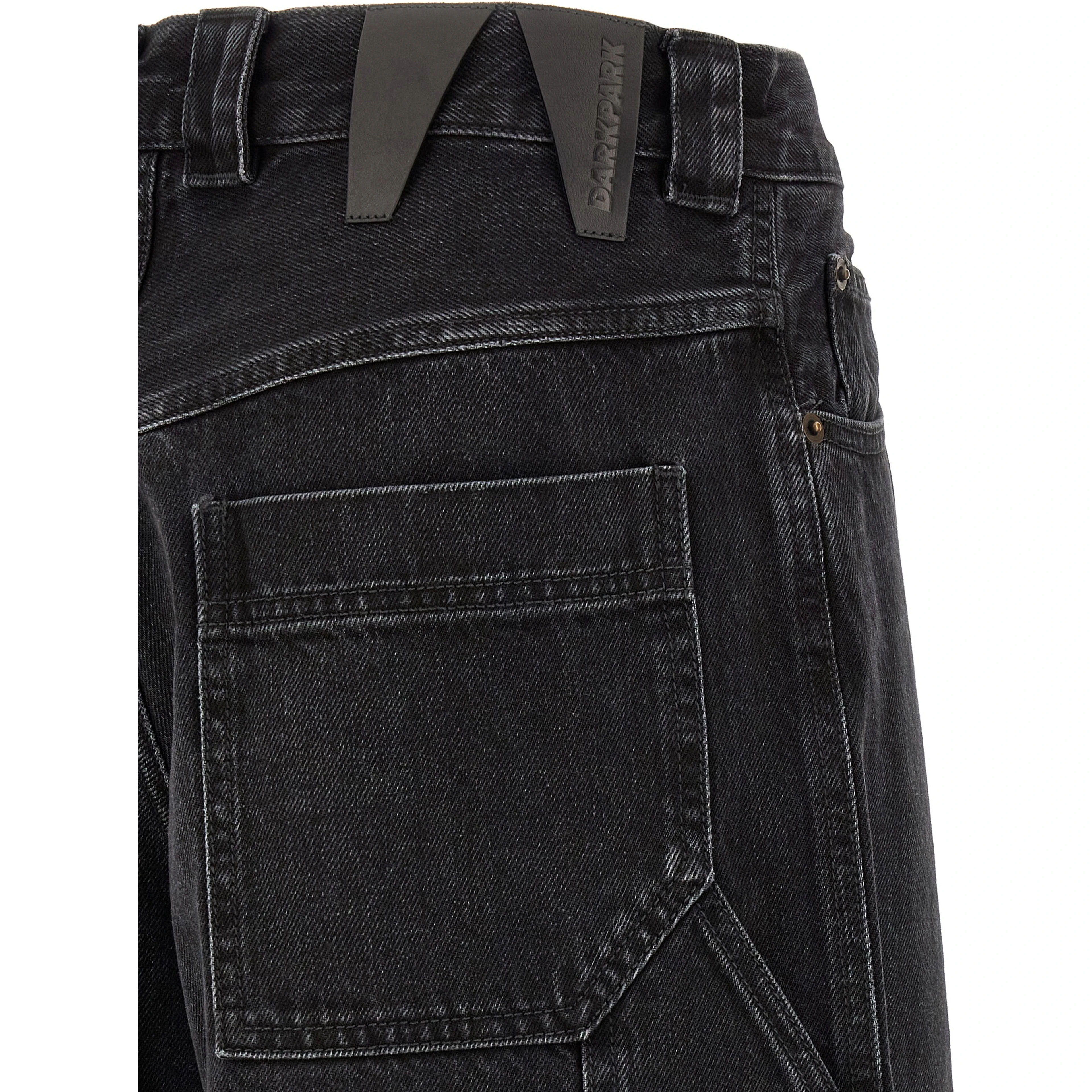 Black Cotton Relaxed Fit Jeans