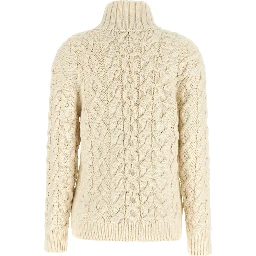 White Virgin Wool Cardigan
