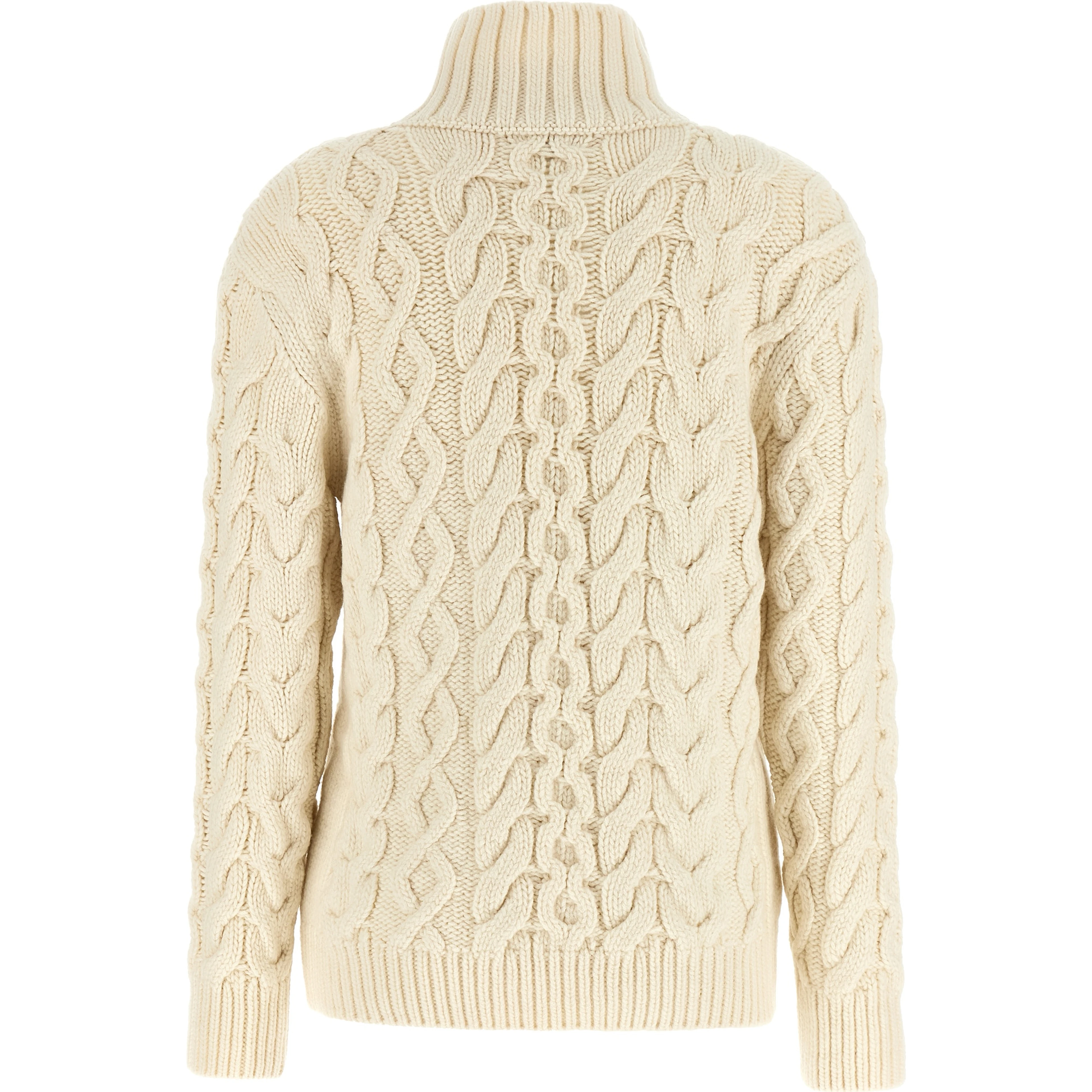 White Virgin Wool Cardigan