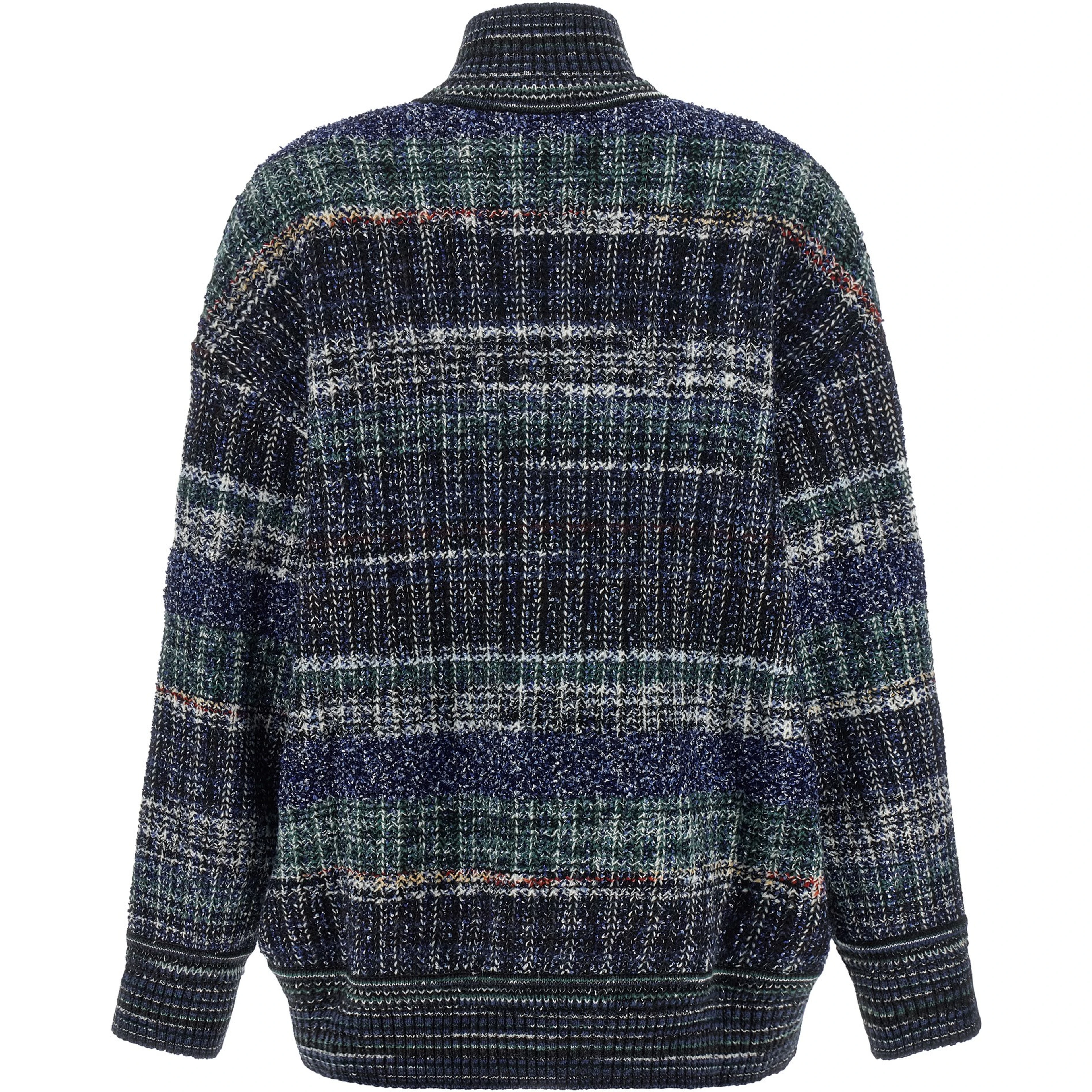 Blue Wool Cardigan