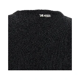 Black Viscose Short Dress