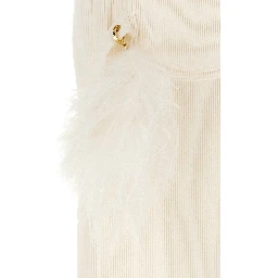 White Cotton Casual Pants