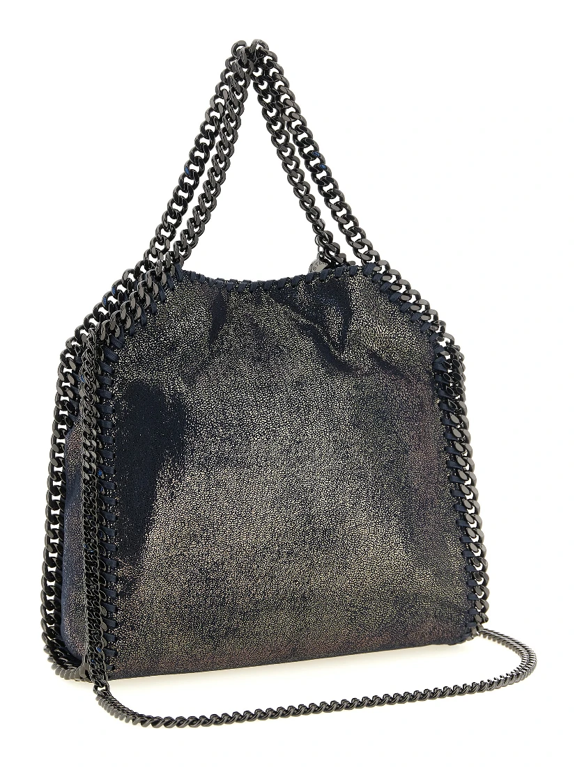 Blue Polyester Handbag