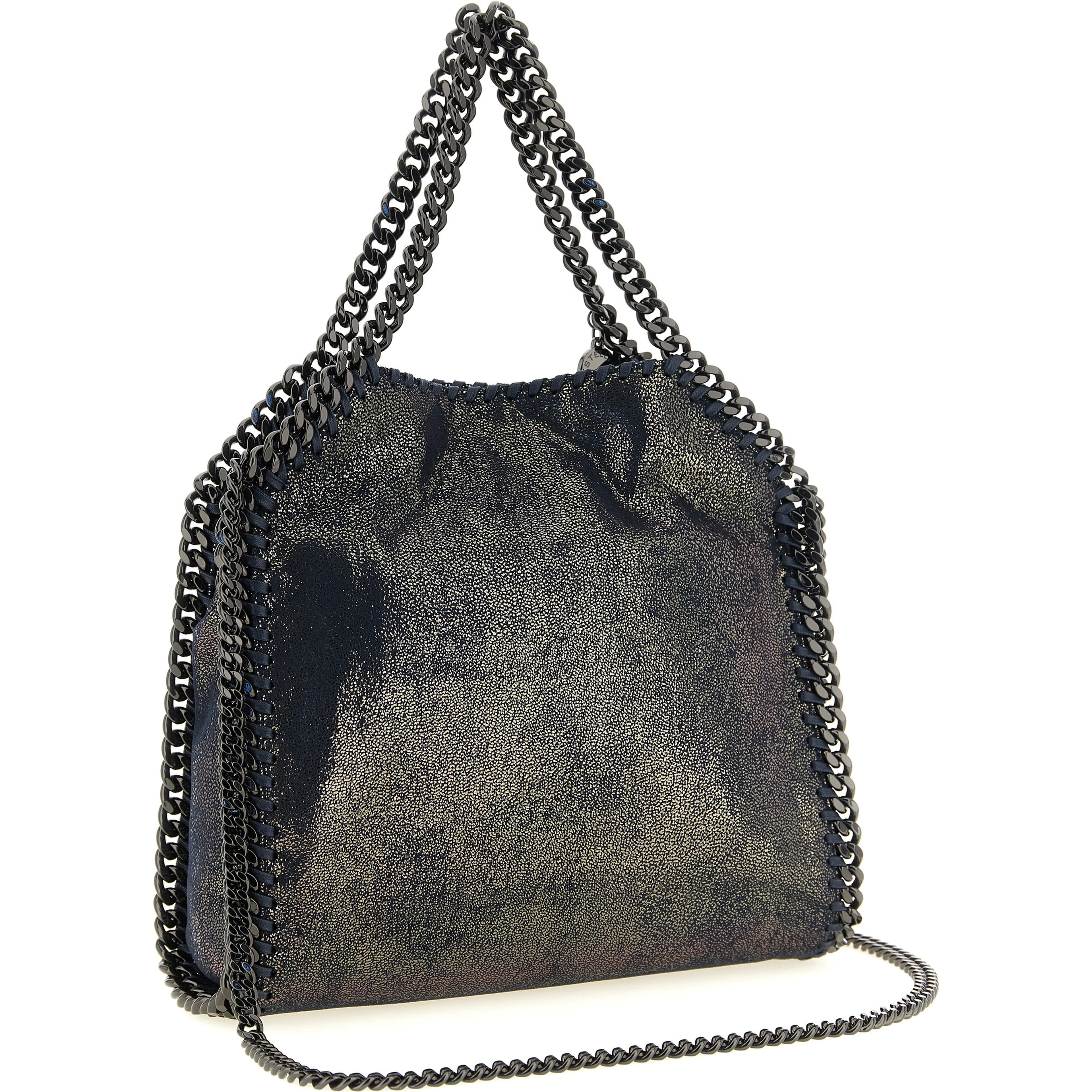 Blue Polyester Handbag