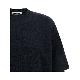 Blue Merino Wool Cardigan