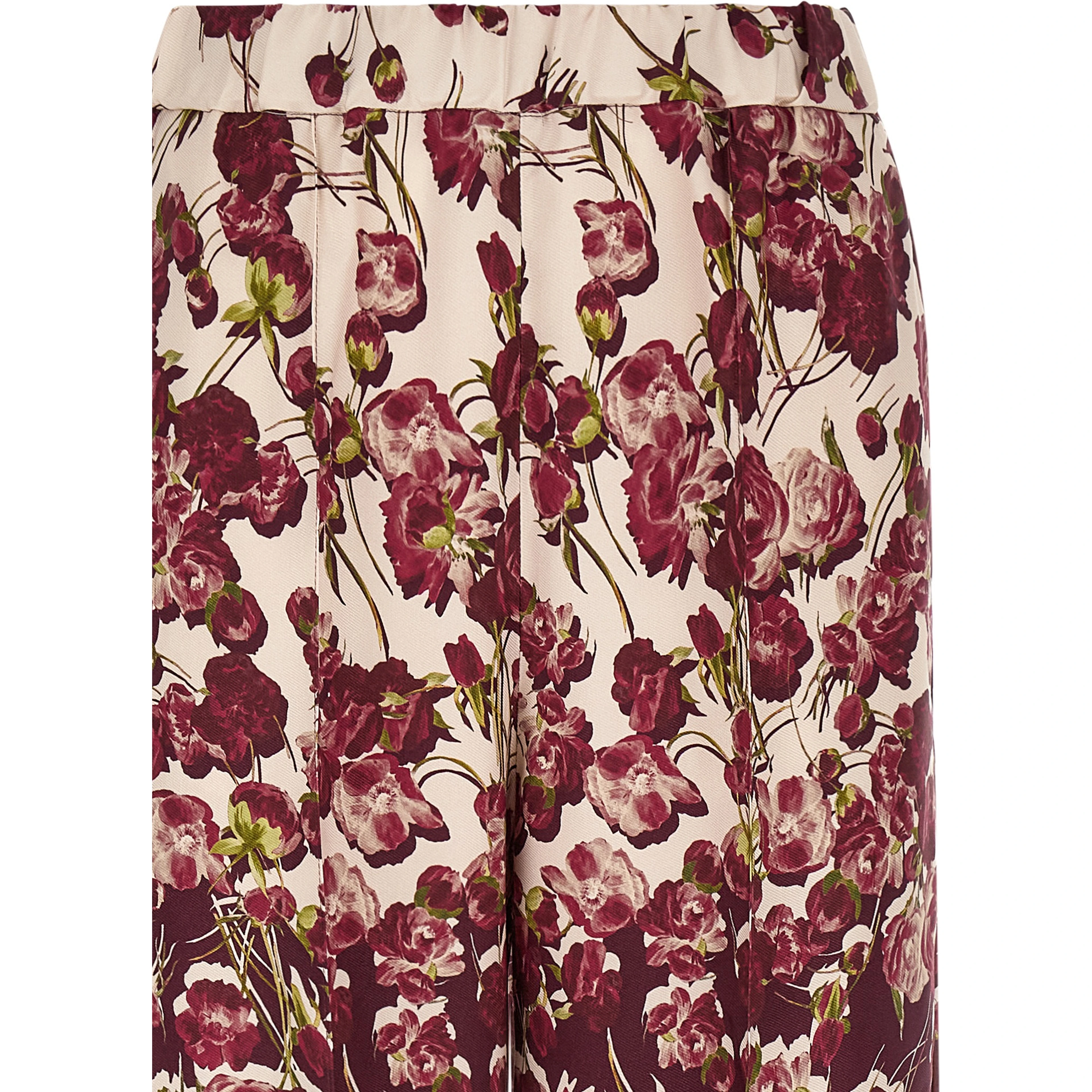 Multicolor Viscose Casual Pants
