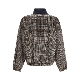 Beige Polyamide Full-Length Jacket