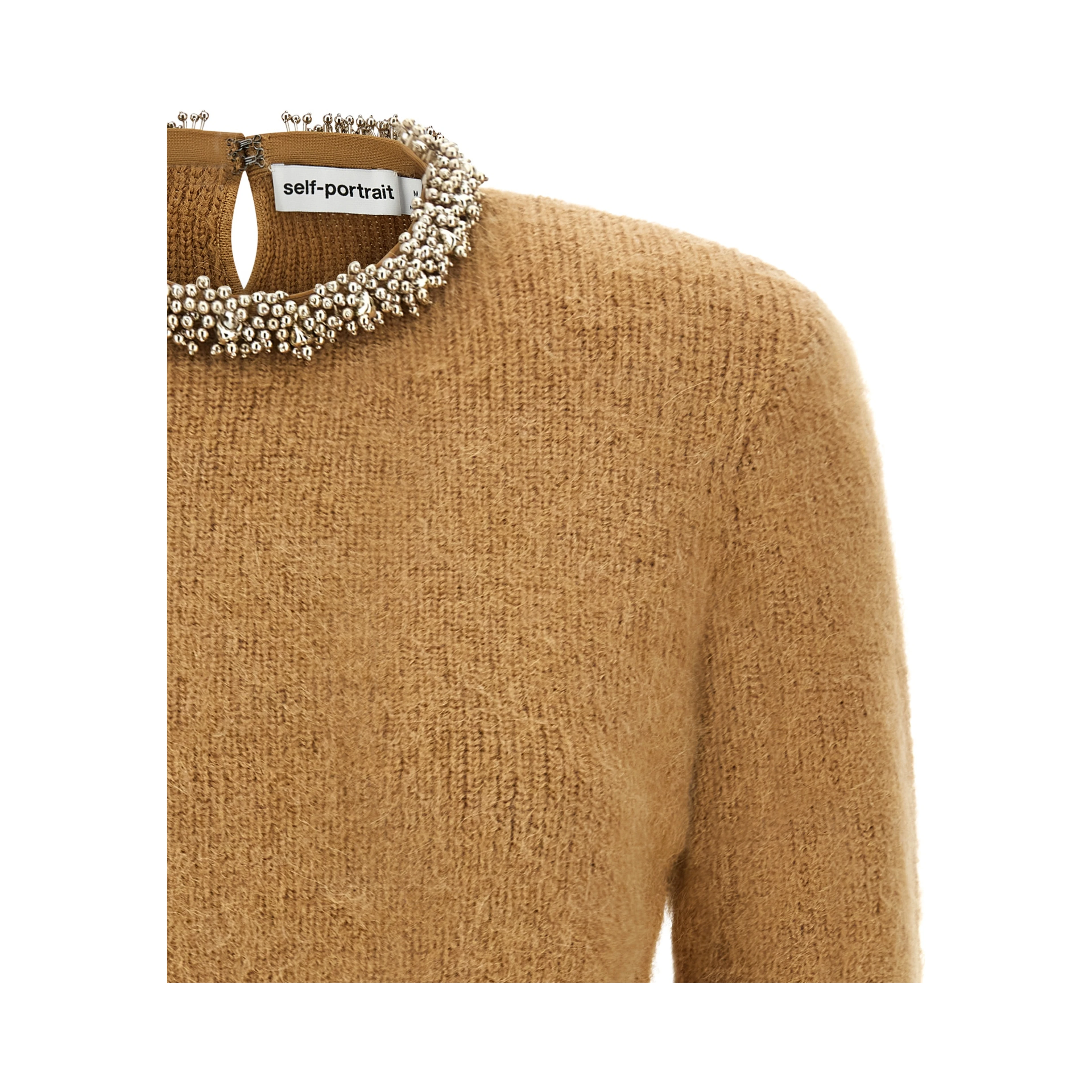 Brown Polyester Cardigan