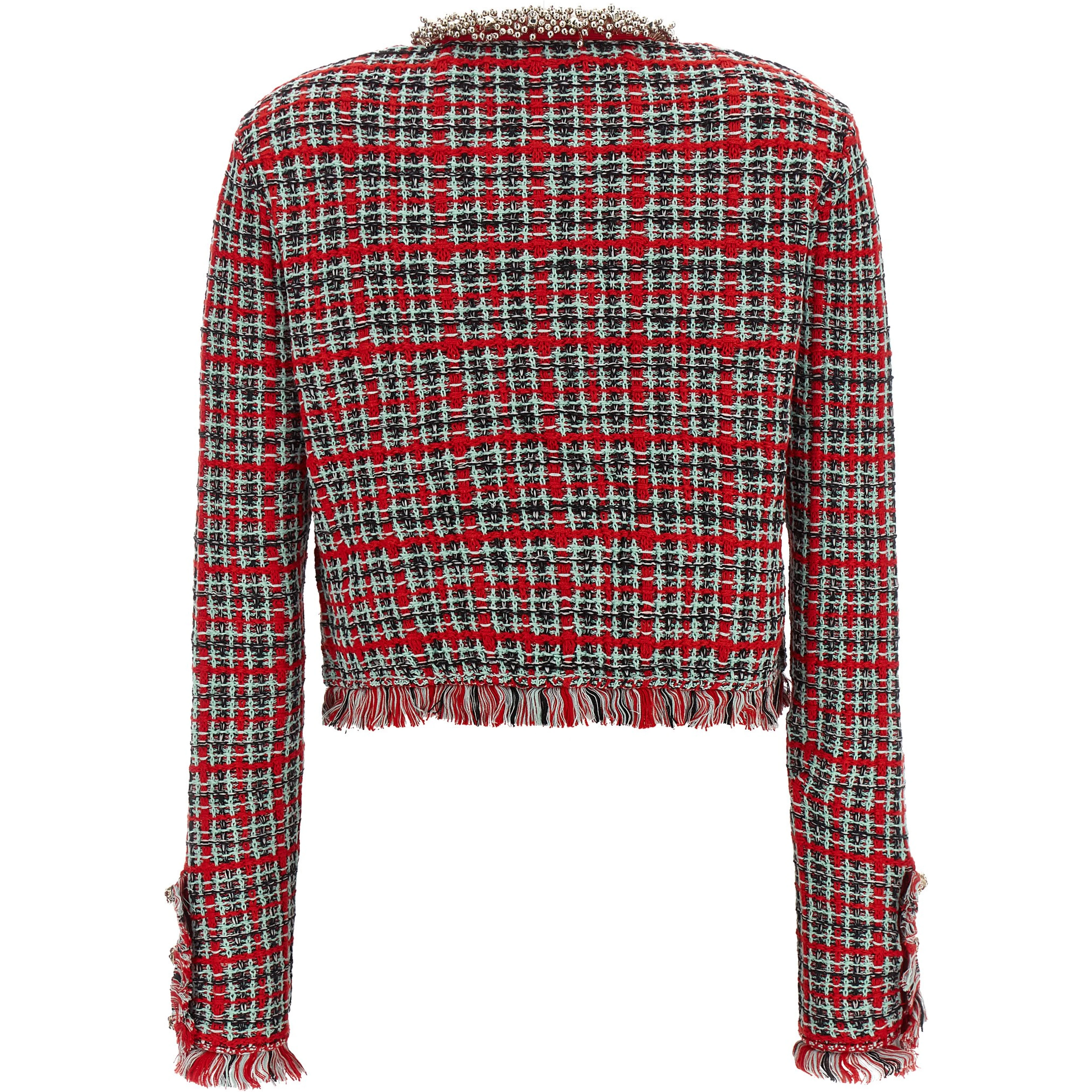 Multicolor Cotton Full-Length Jacket