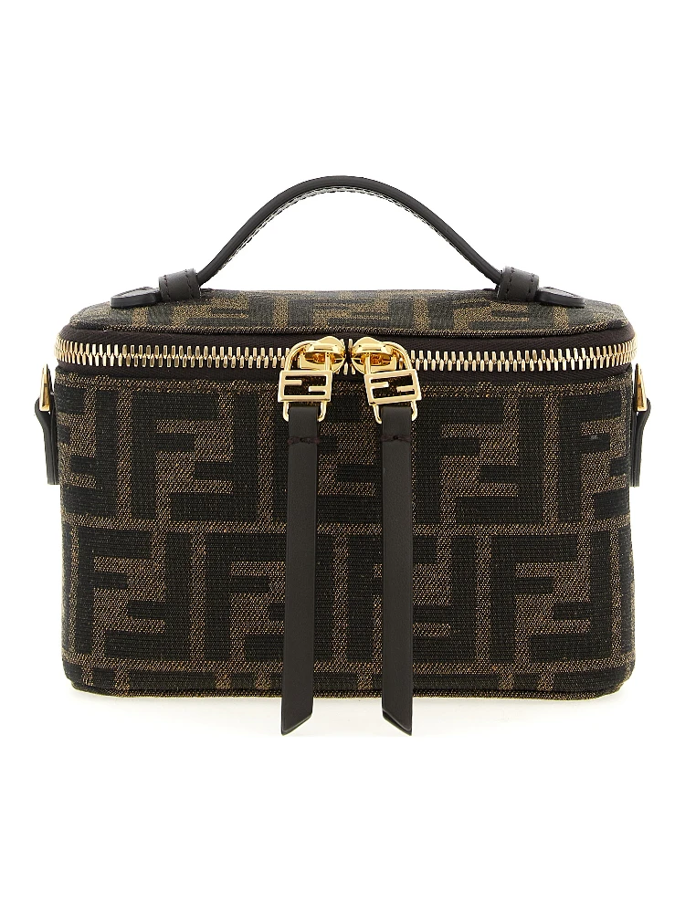 Brown Polyester Handbag