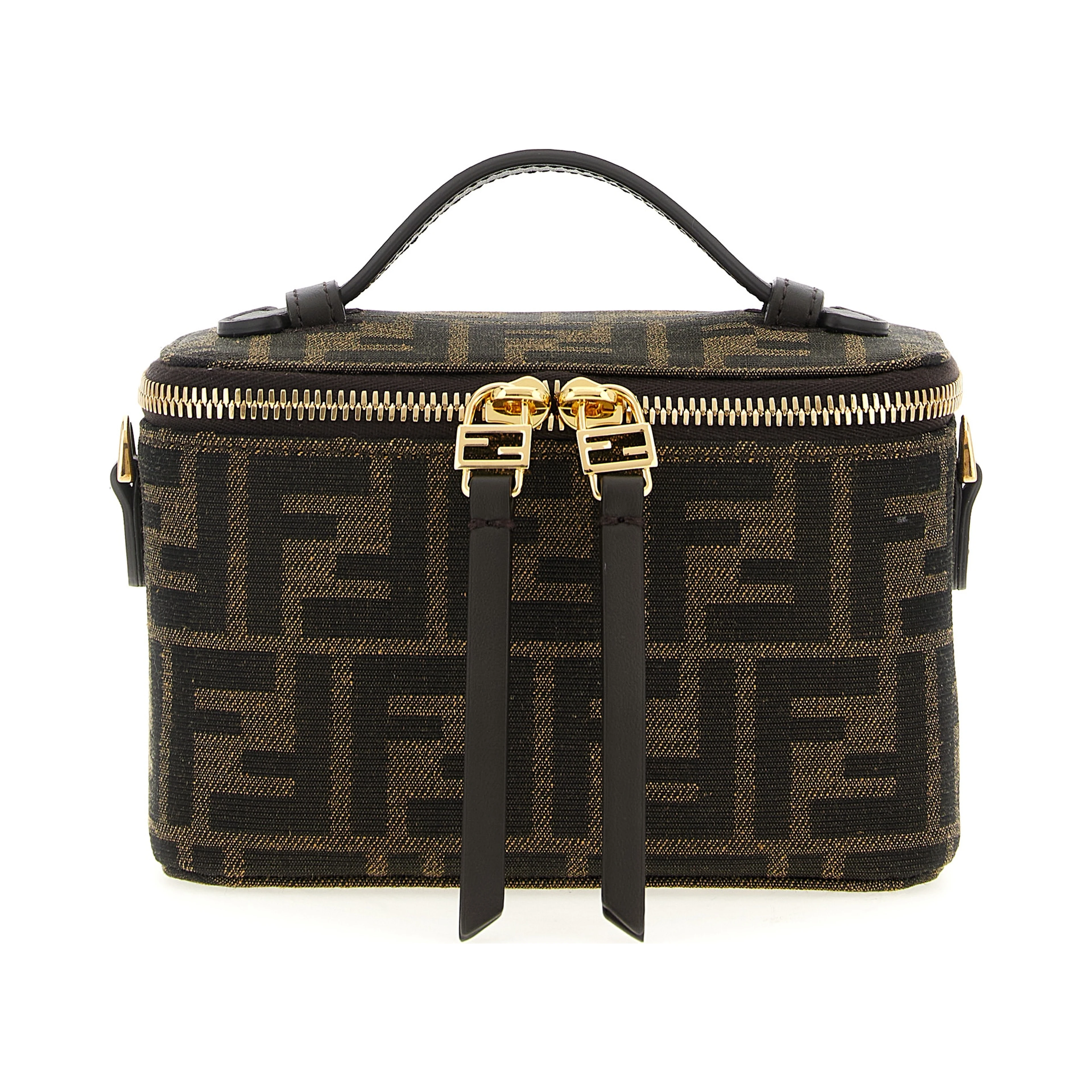 Brown Polyester Handbag