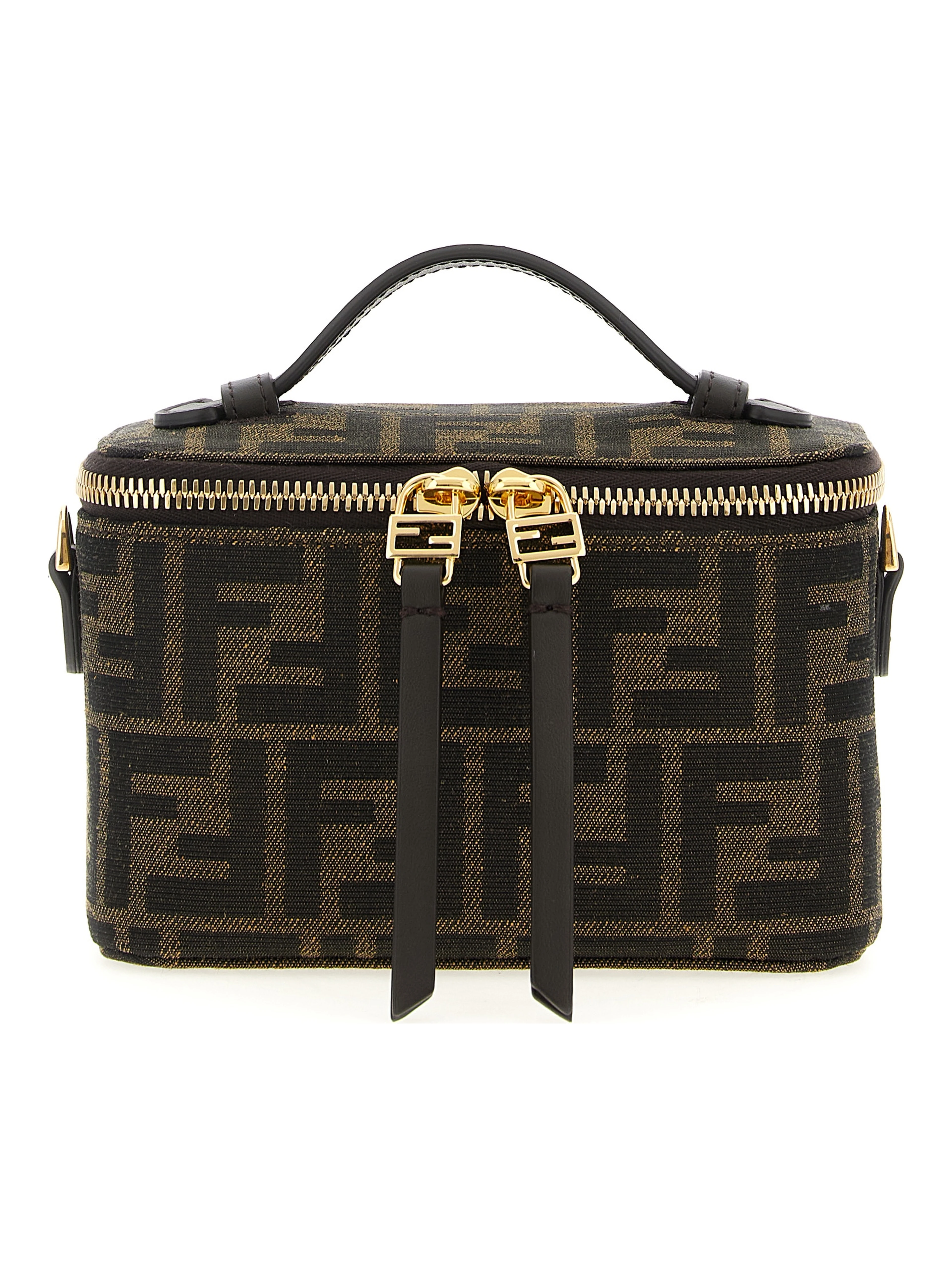 Brown Polyester Handbag