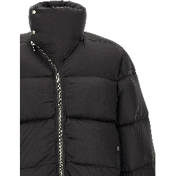 Black Nylon Full-Length Jacket