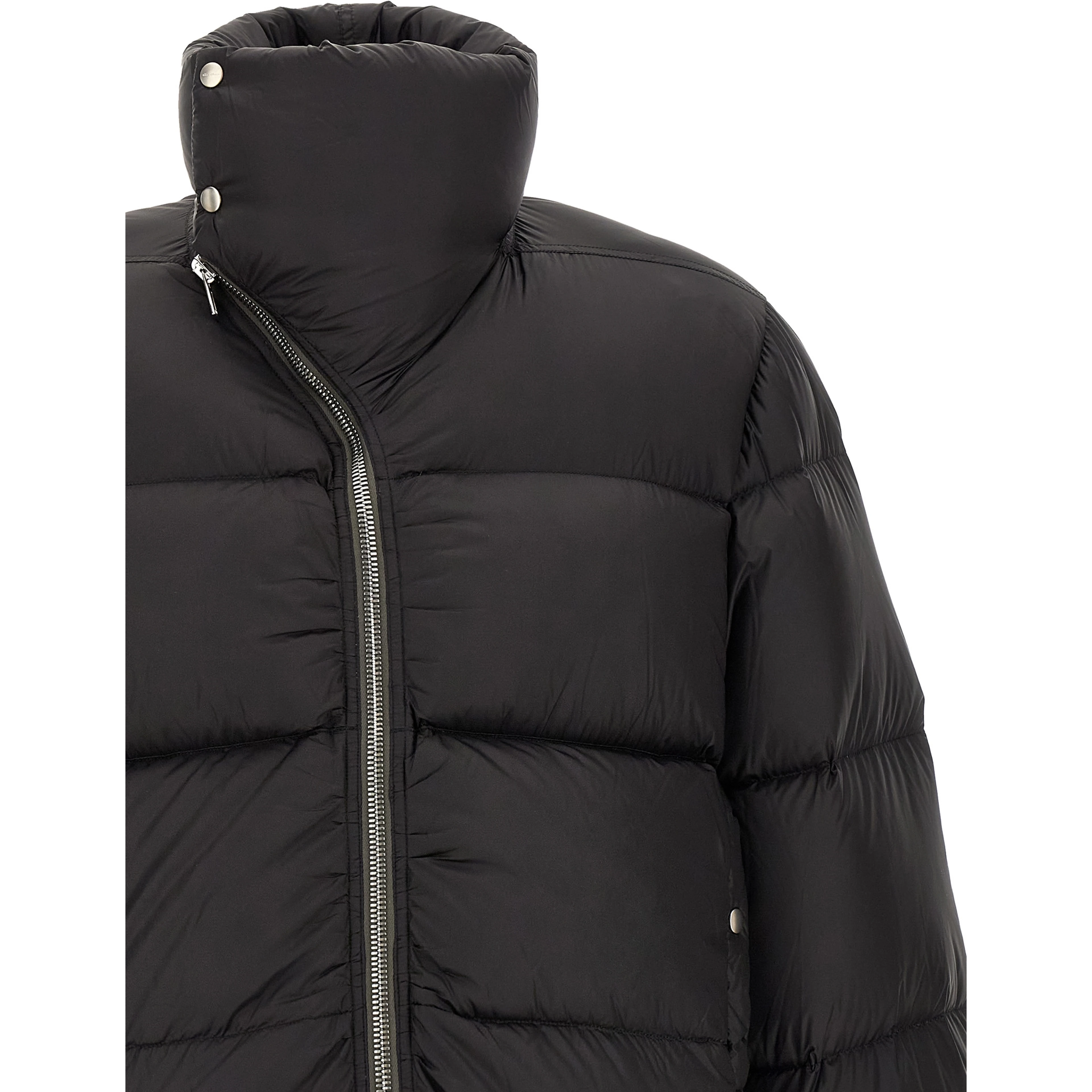 Black Nylon Full-Length Jacket