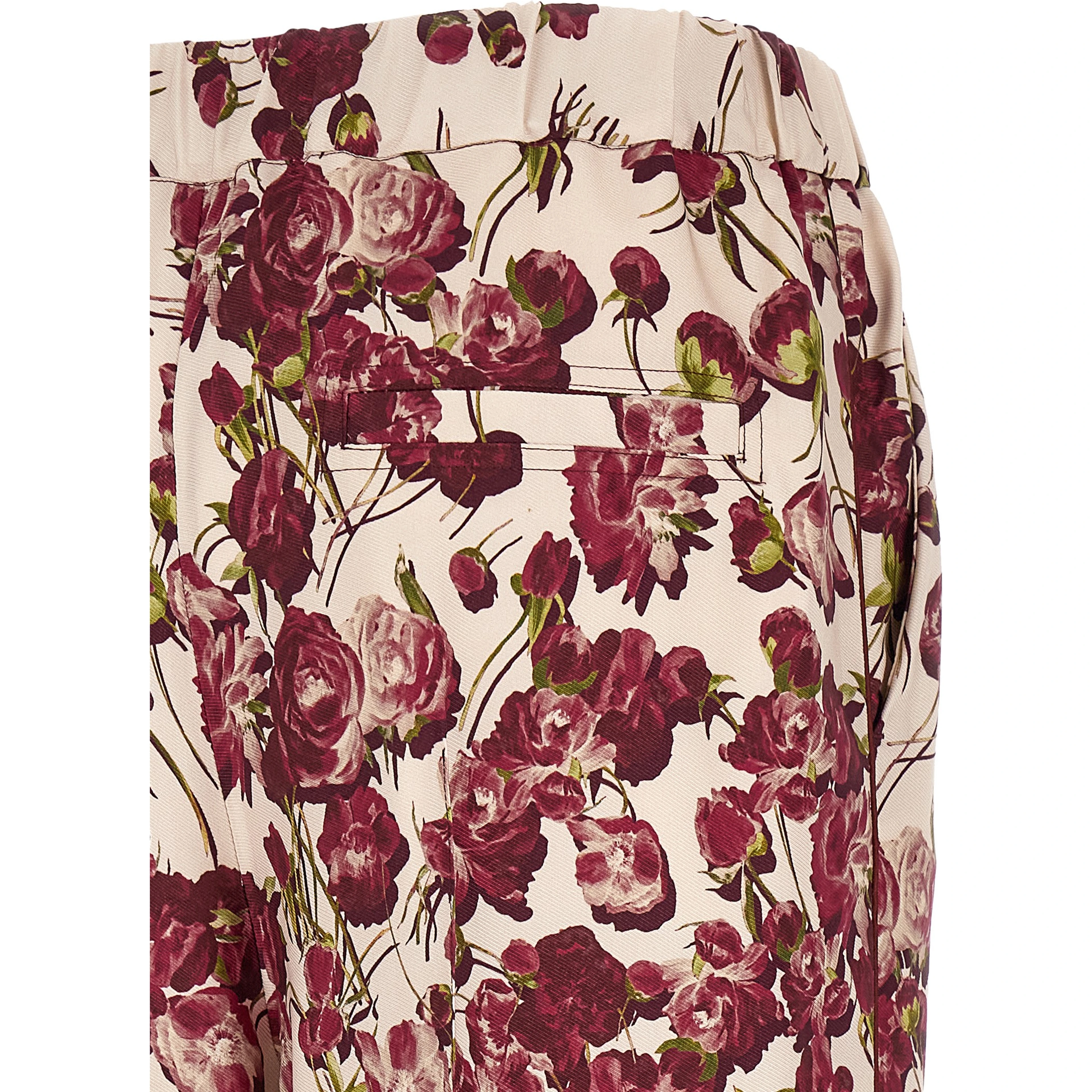 Multicolor Viscose Casual Pants