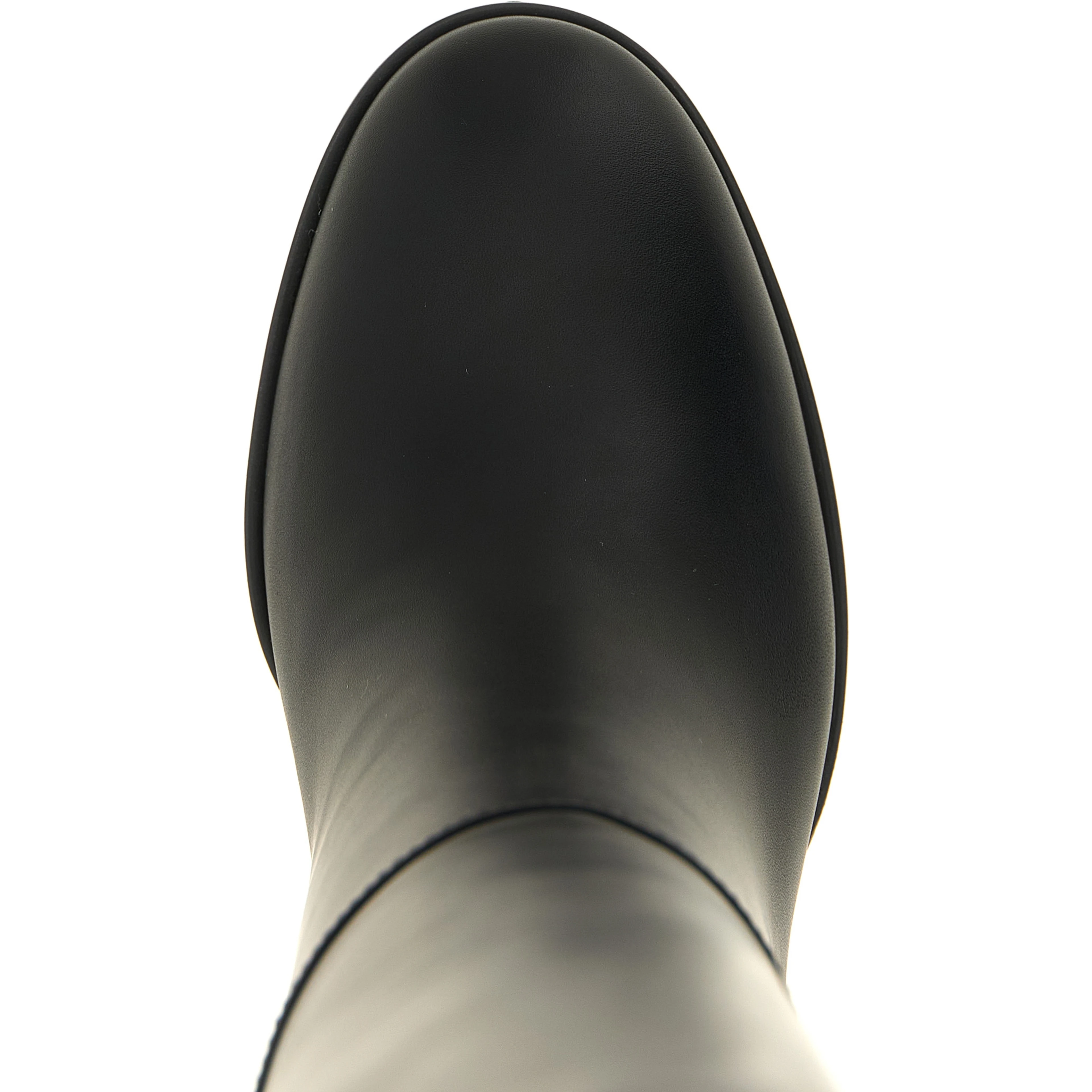 Black Calfskin Over The Knee