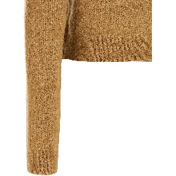 Brown Polyester Cardigan