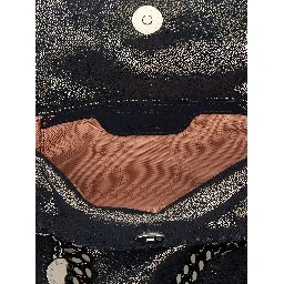Blue Polyester Handbag