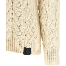 White Virgin Wool Cardigan