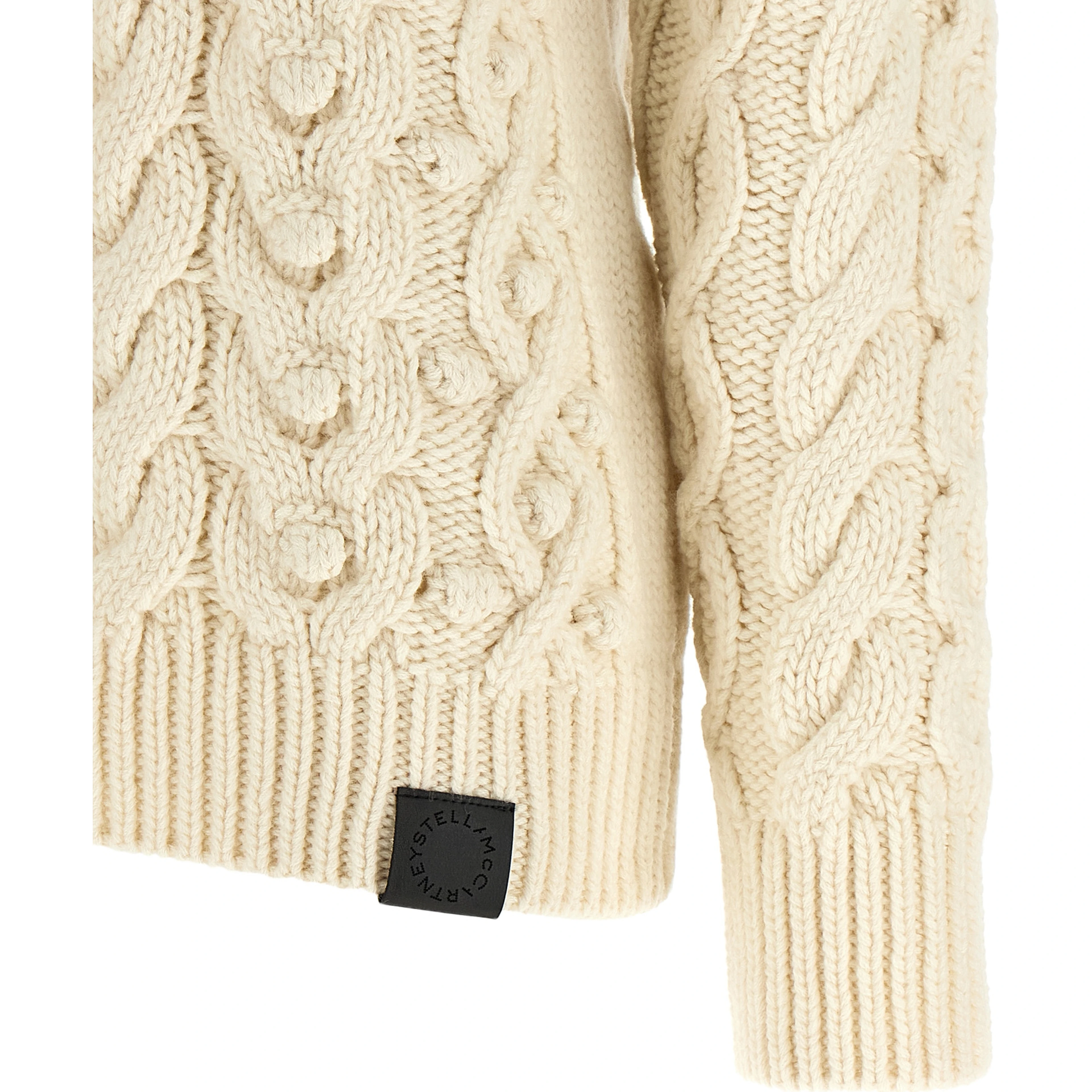 White Virgin Wool Cardigan