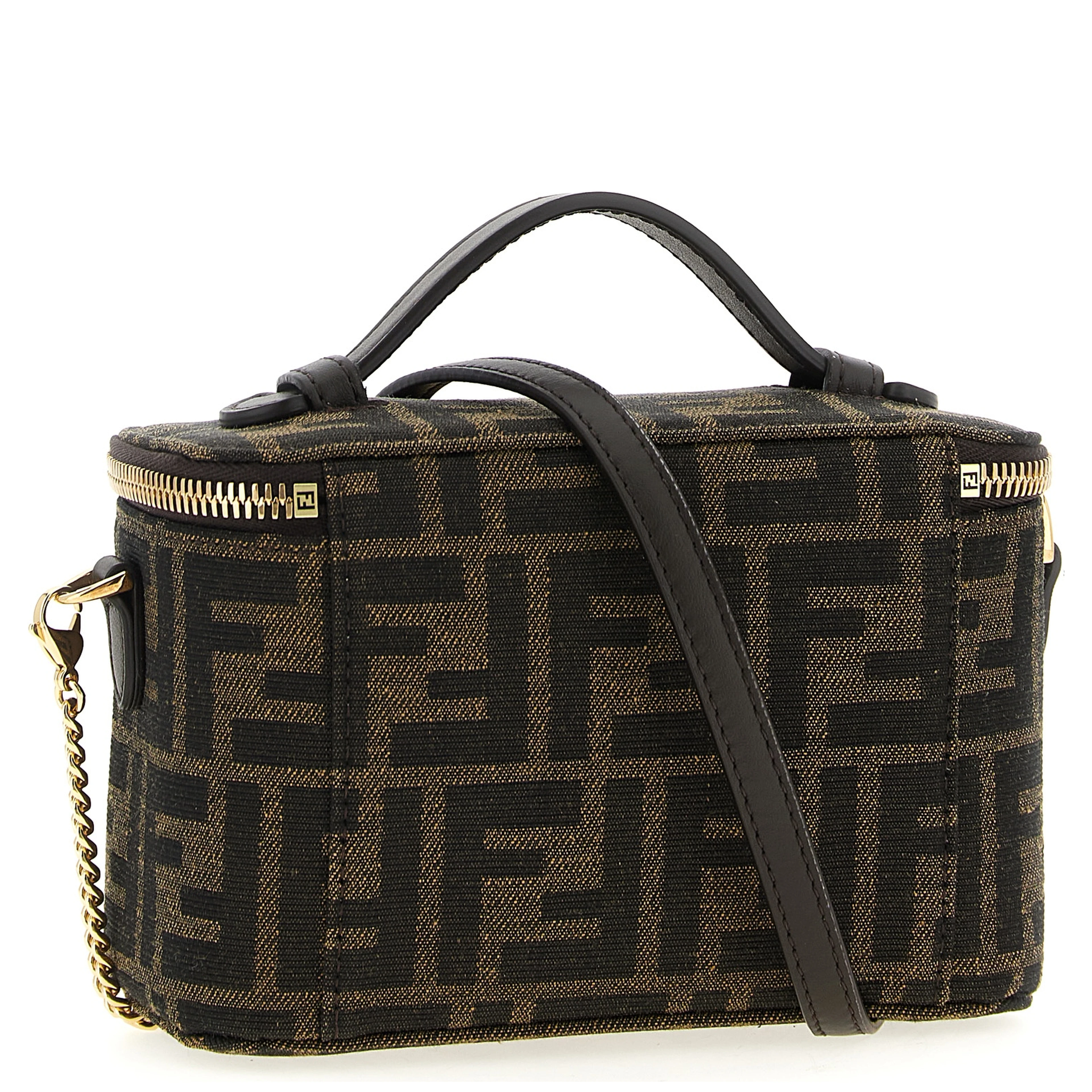 Brown Polyester Handbag