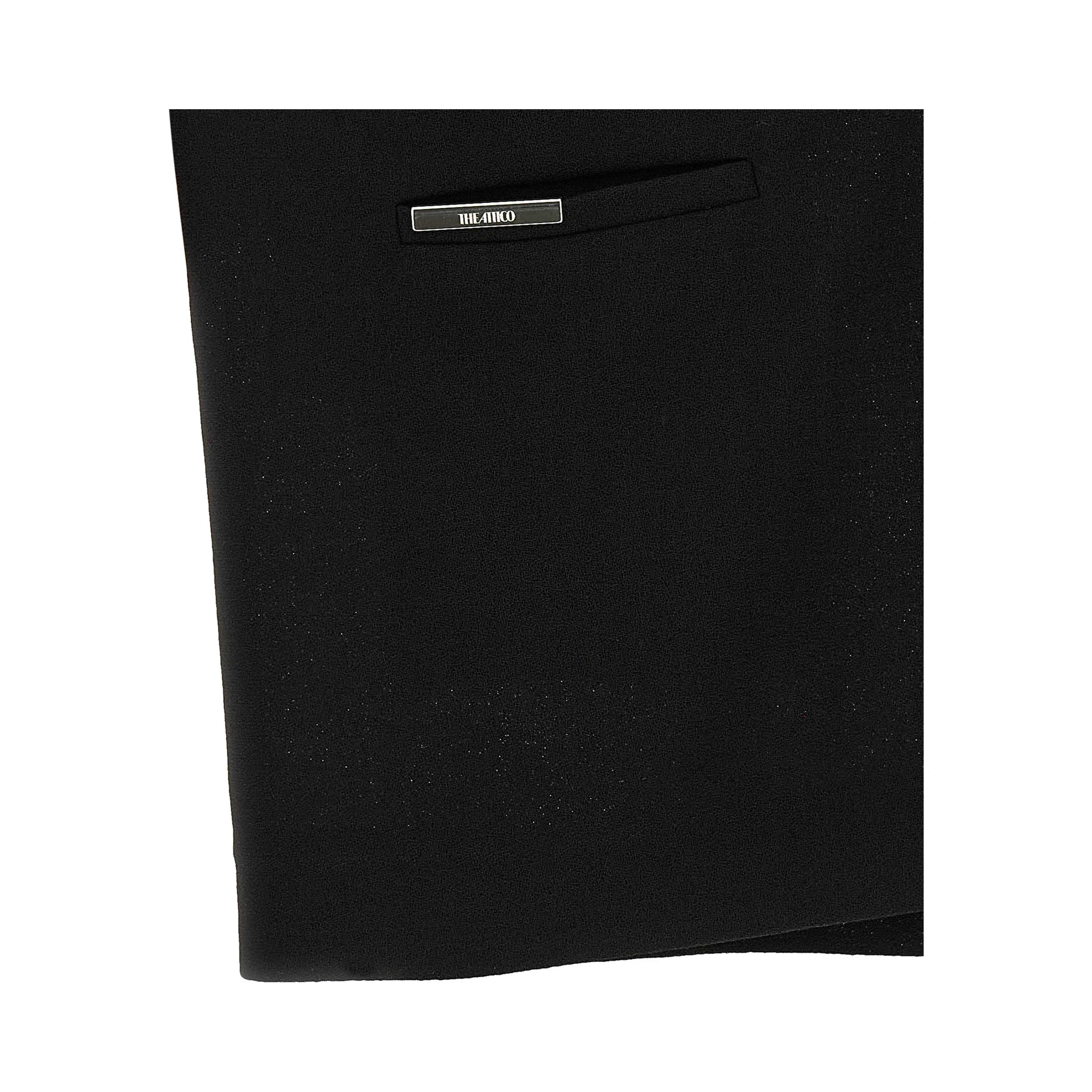 Black Polyamide Short Dress