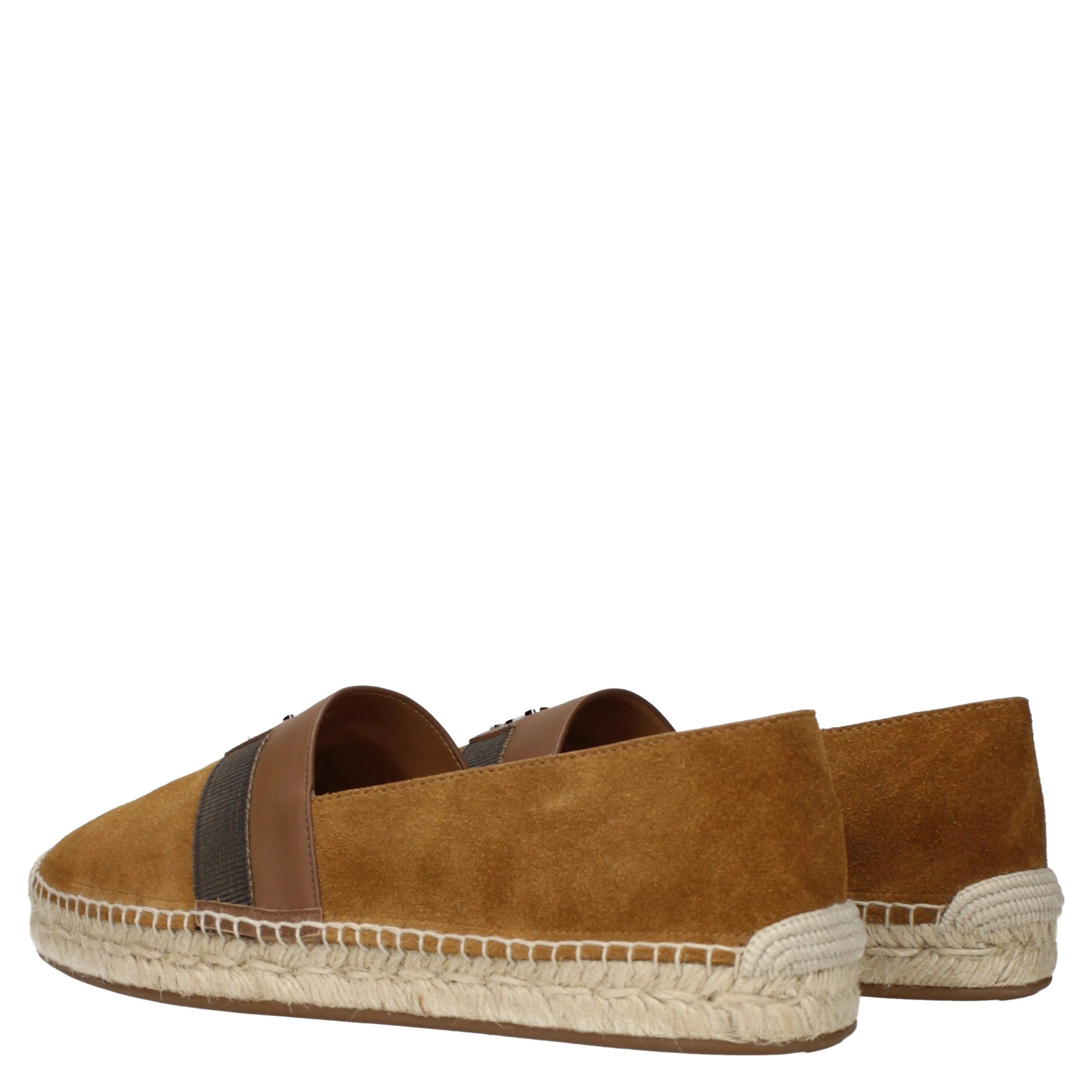 Brown Leather Espadrilles