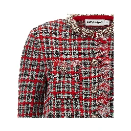 Multicolor Cotton Full-Length Jacket