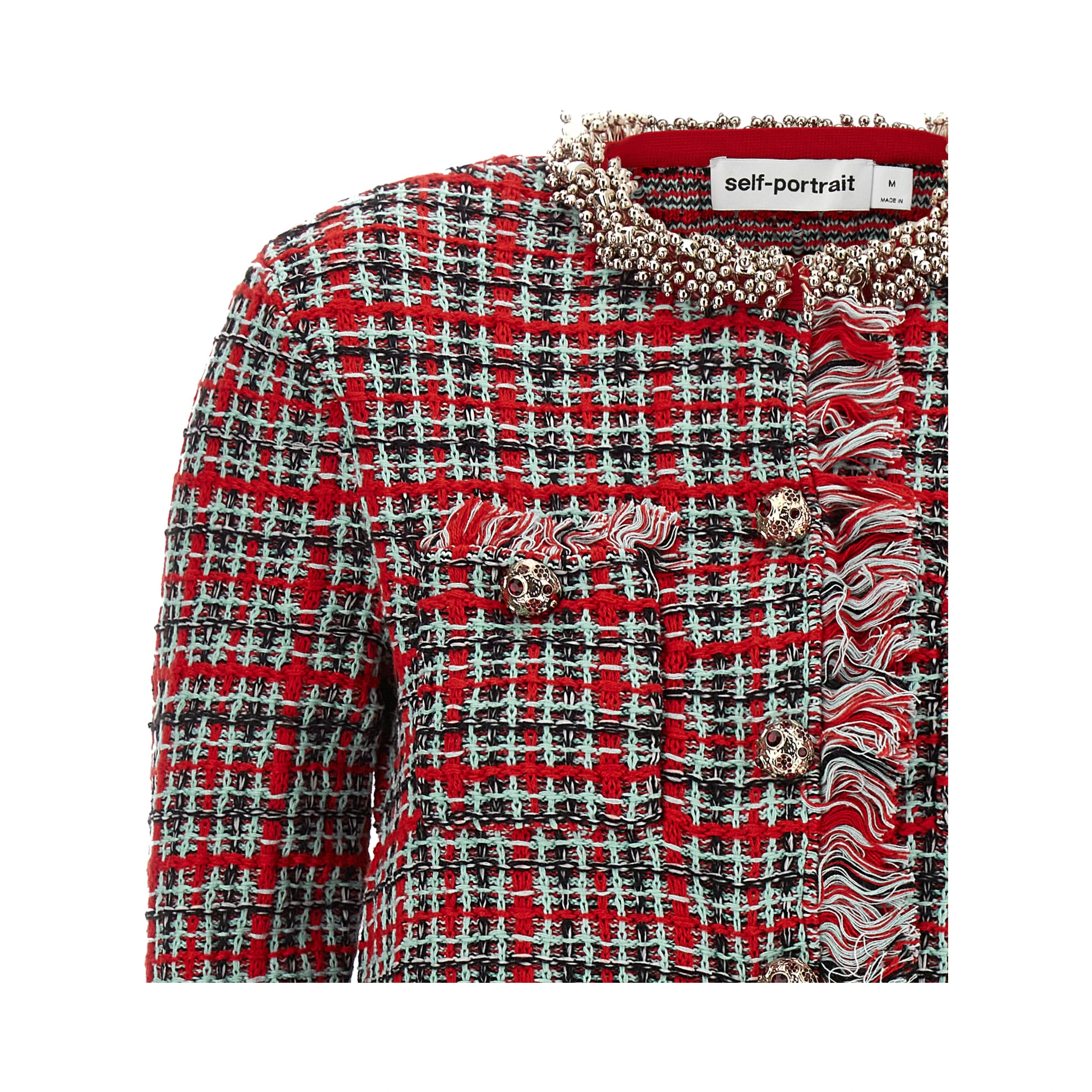 Multicolor Cotton Full-Length Jacket