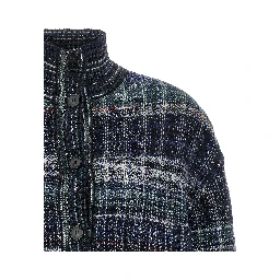 Blue Wool Cardigan