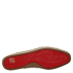 Brown Leather Espadrilles