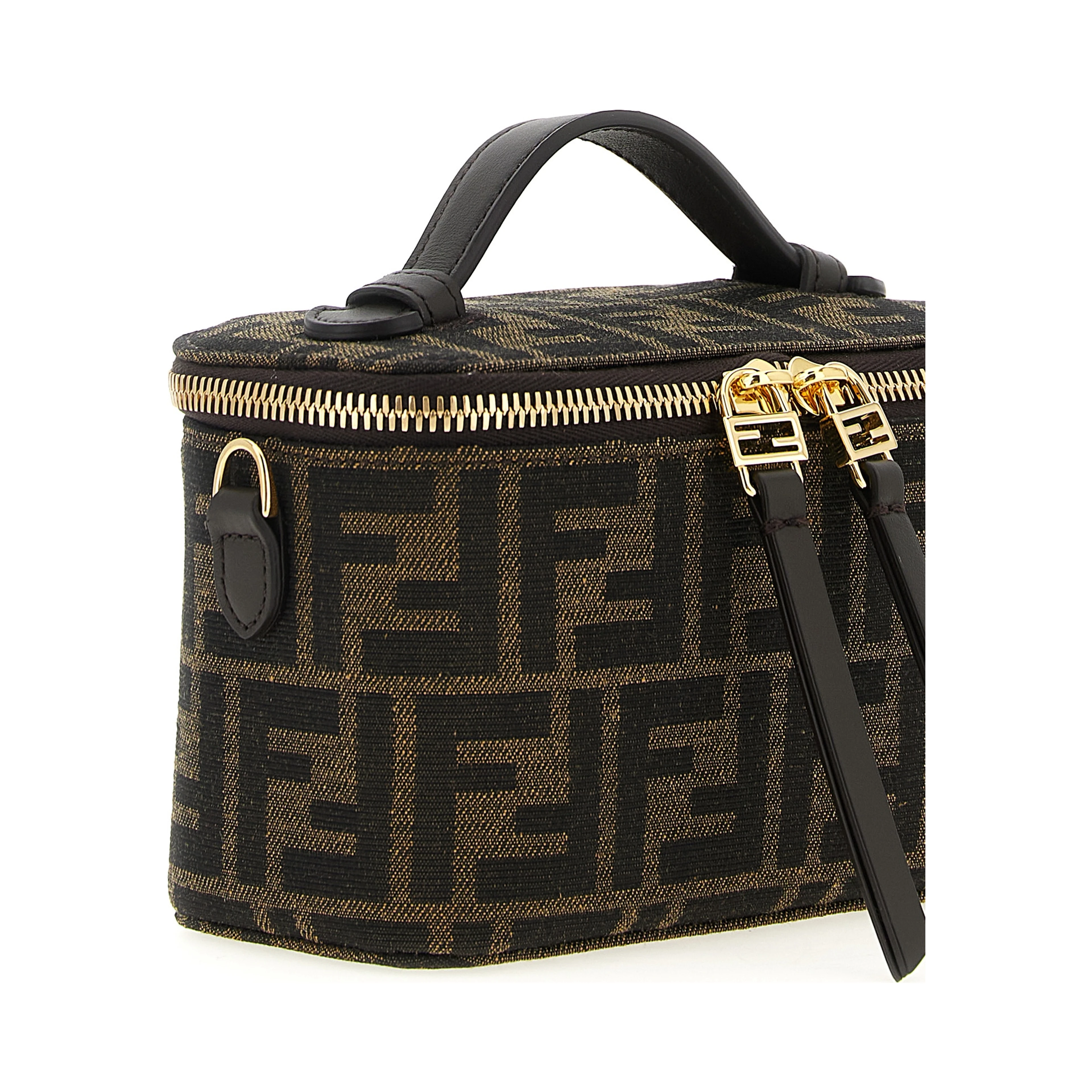 Brown Polyester Handbag