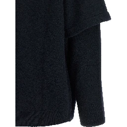 Blue Merino Wool Cardigan
