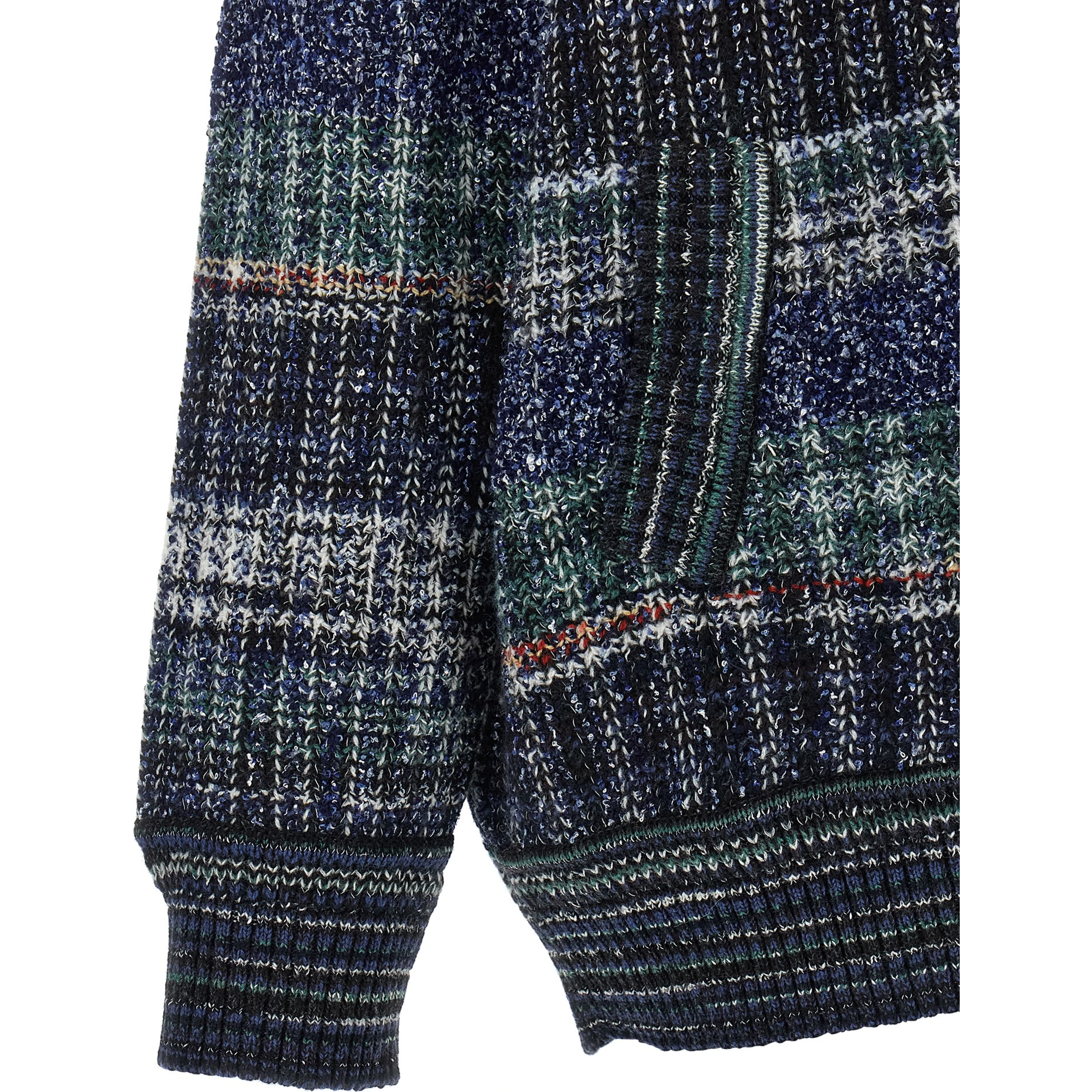 Blue Wool Cardigan