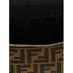 Brown Polyester Handbag