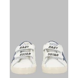 baby school nappa with print upper and strap suede star leather heel