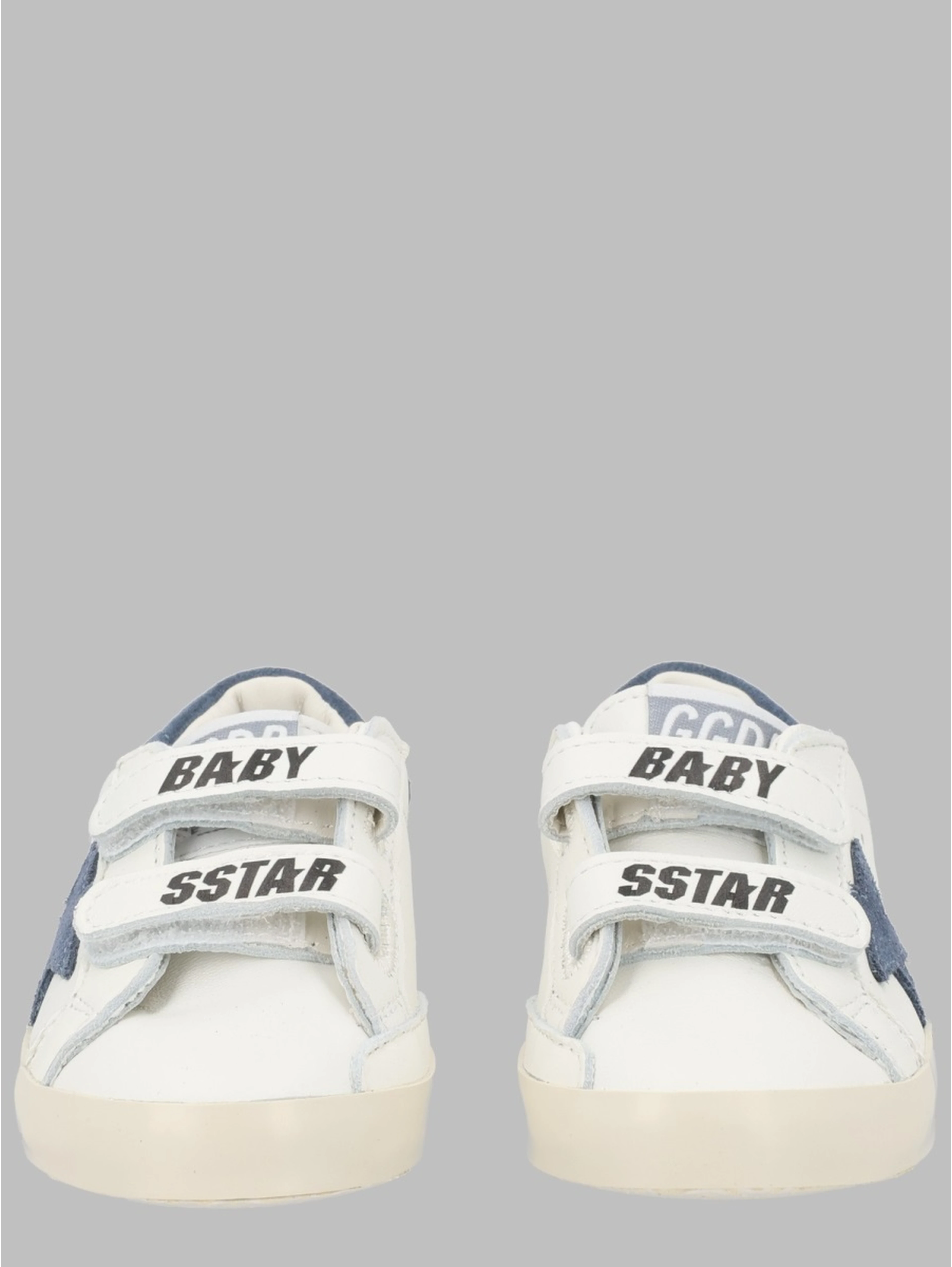 baby school nappa with print upper and strap suede star leather heel